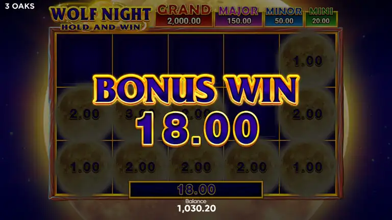 Wolf Night session late stage - spin 1295, balance 1,030.20 at bet 1.00